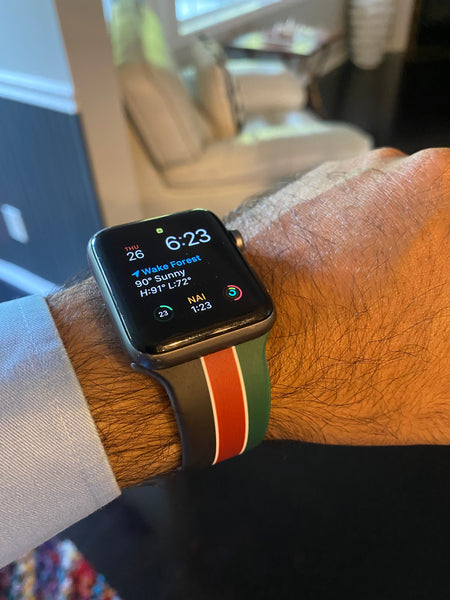 Kenyan Flag Apple Watch band - Silicone