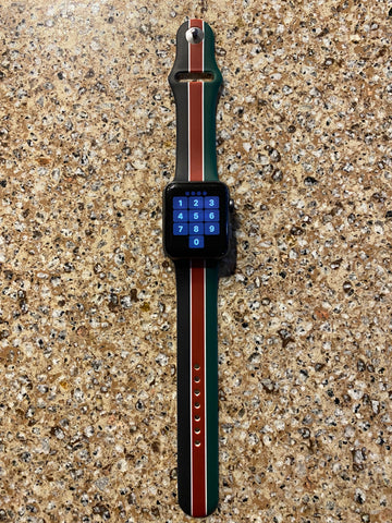 Kenyan Flag Apple Watch band - Silicone