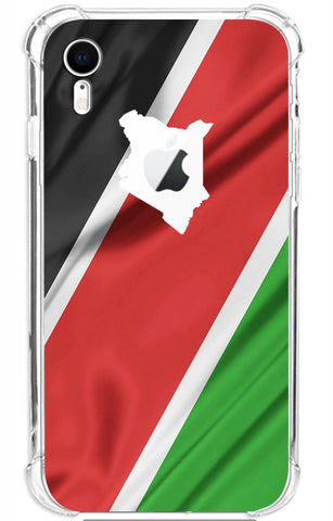 iPhone Kenyan map Cut-out phone case for X, XR and XS